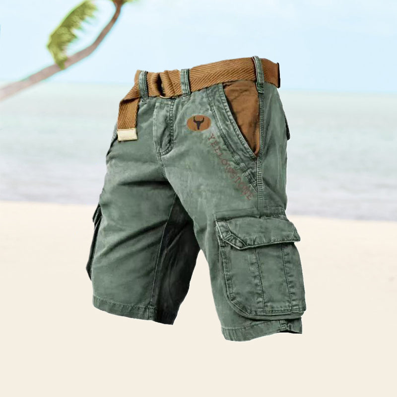 Men's Versatile Sleek Cargo Shorts with Ample Storage Pockets