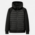 Modern Winter Spliced Quilted Hooded Down Jacket for Men