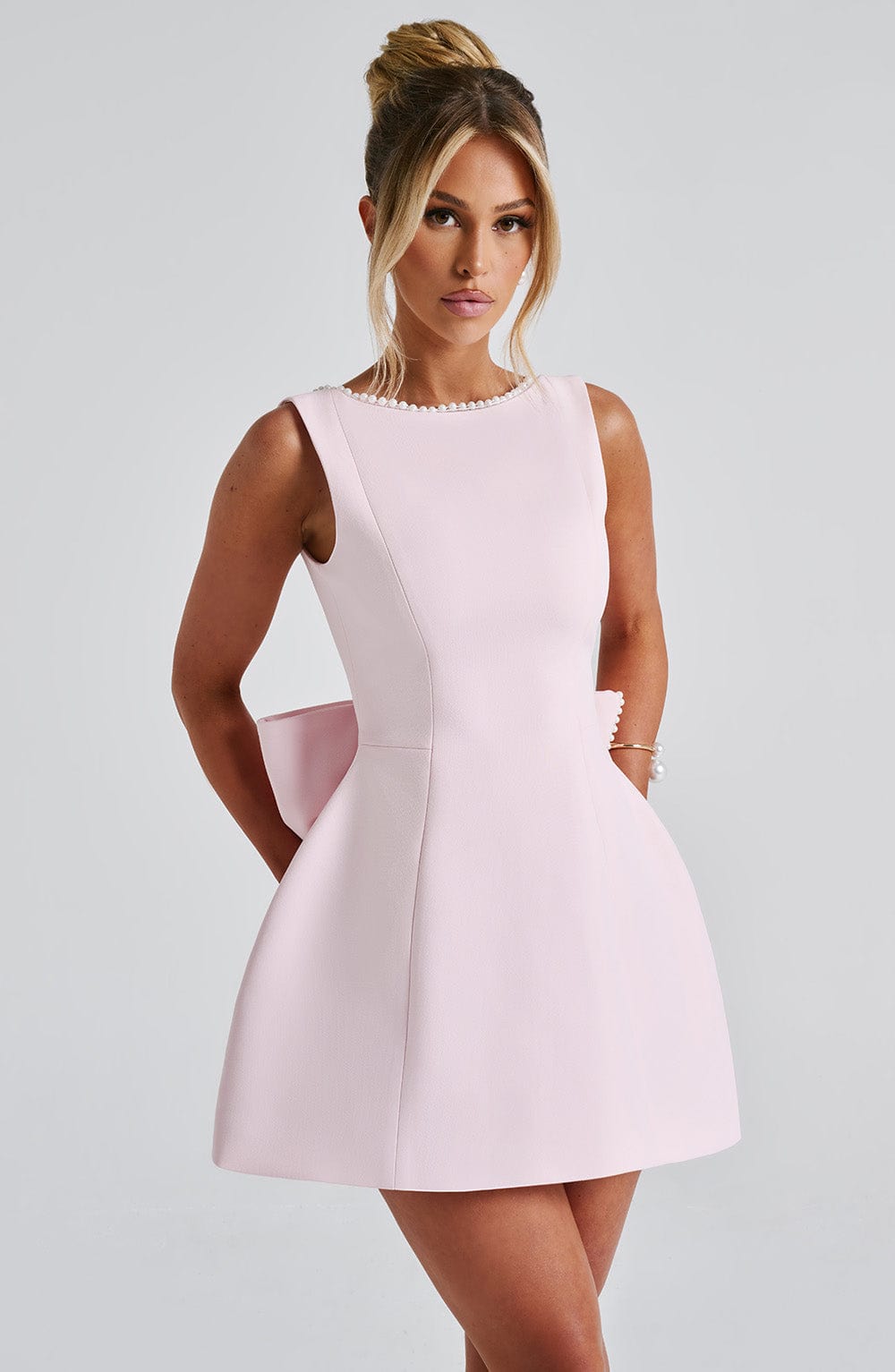 Women's Fashionable Structured Mini Wedding Guest Dress  for Special Events