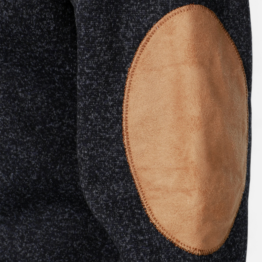 Men’s Knitted Warm Button Jumper with Stand-Up Collar
