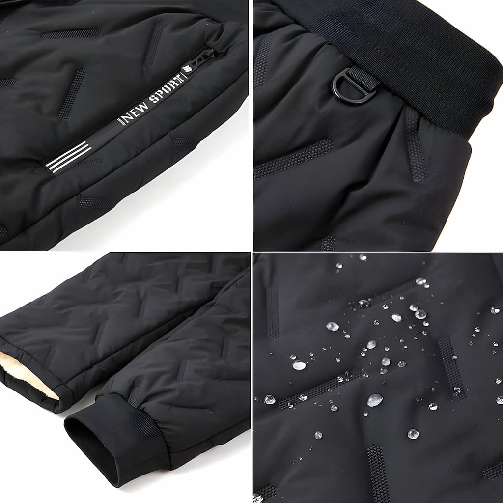Women's Functional Waterproof Thermal Pants with Thick Sherpa Lining and Pockets