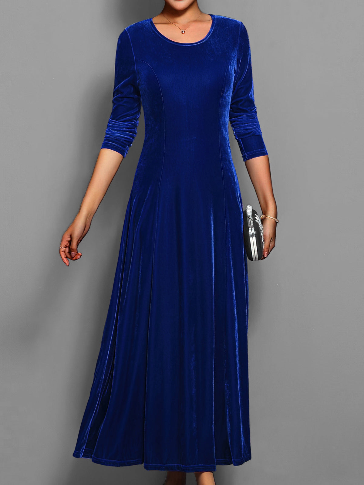 Women’s Long Sleeve Formal Dress Classic Party Elegance