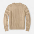 Timeless Men’s Winter Blend Sweater with Round Neckline