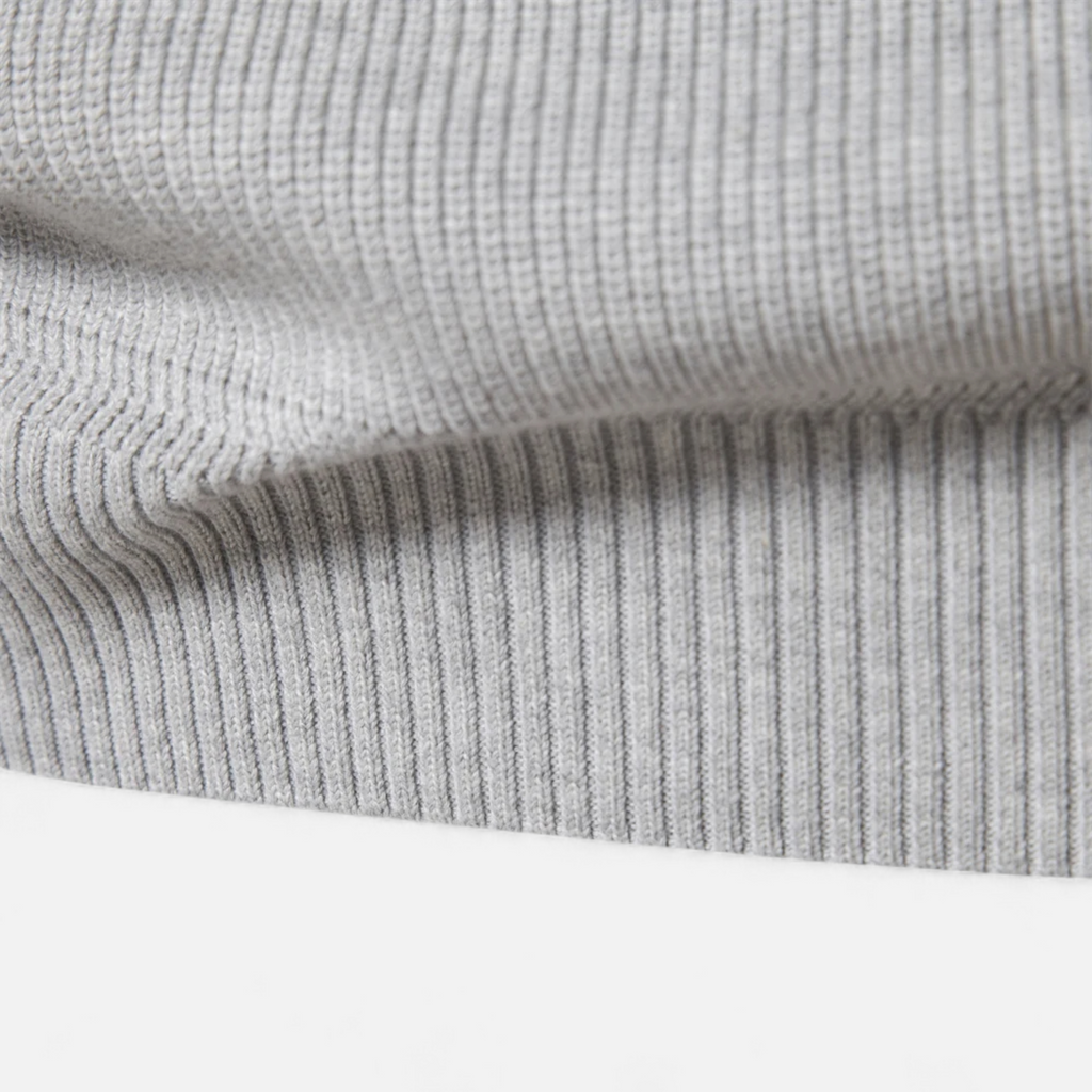 Men’s Timeless Knitted Layered Half-Zip Sweater for Cooler Months