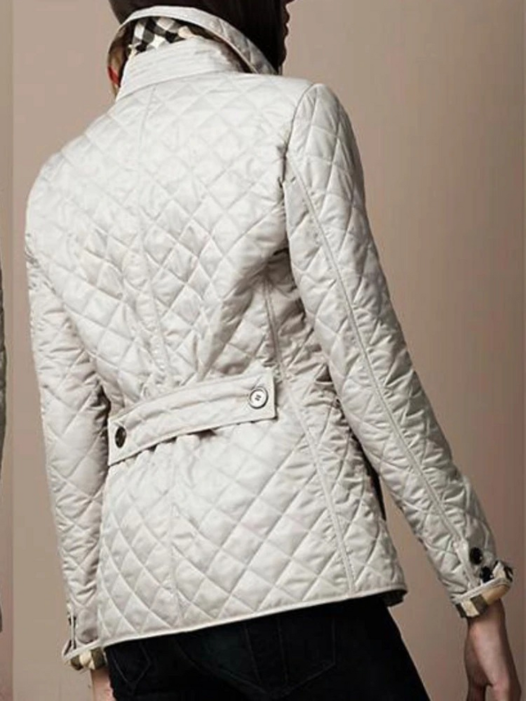 Women's Outer Layer Quilted Turned-Down Collar Jacket