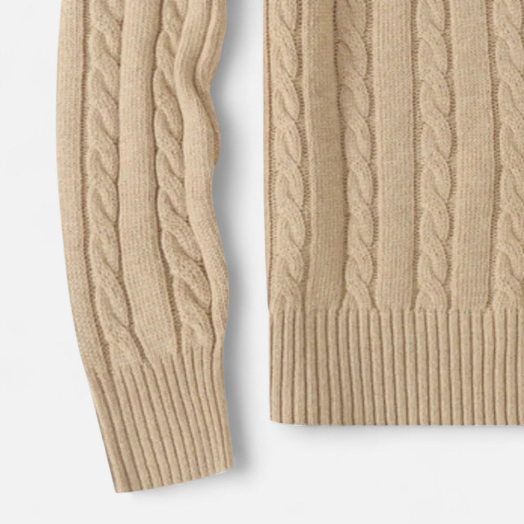 Timeless Men’s Winter Blend Sweater with Round Neckline
