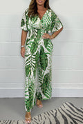 Women's Casual Summer Floral Outfit Jumpsuit