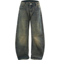 Men's Street-Style Loose Wide Baggy Jeans with Functional Pocket