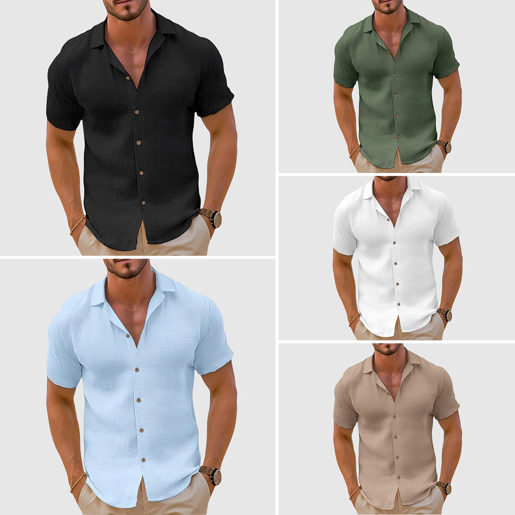 Men's Stylish Breathable Adventure Button Shirt with Classic Collar