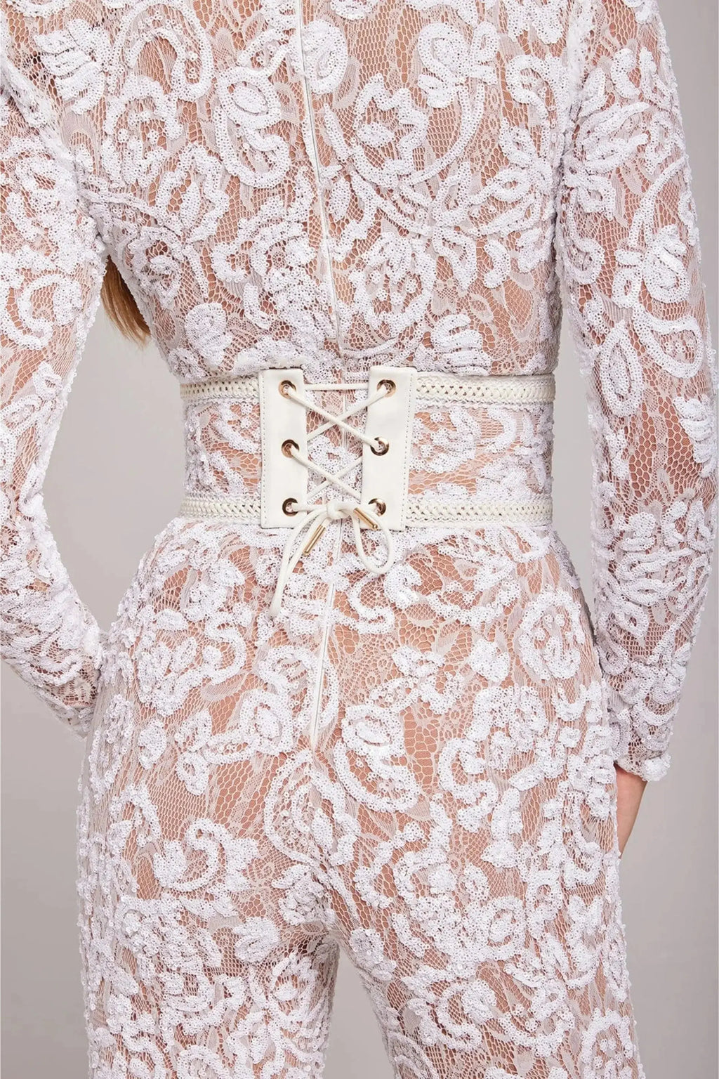 Olivie | Women’s Embellished Flared Evening Jumpsuit