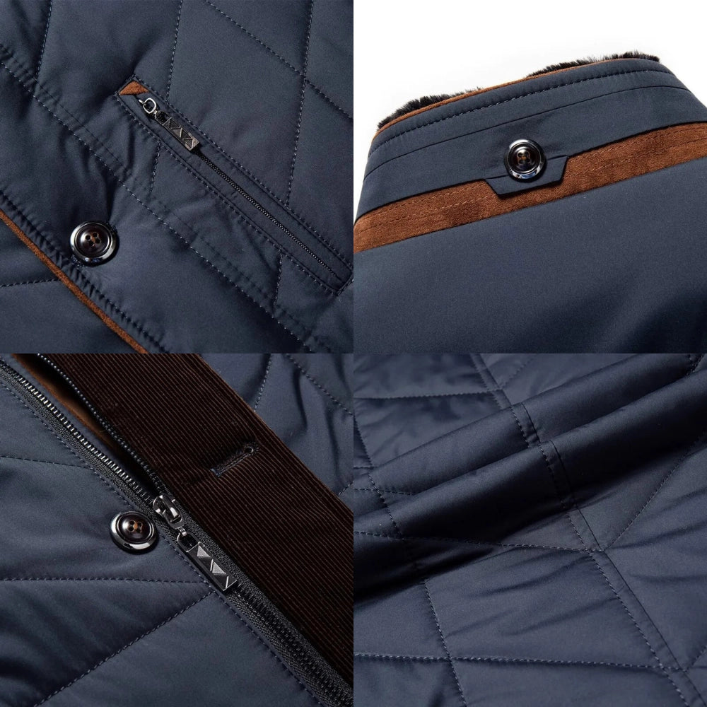 Men’s Versatile Thermal Quilted Insulation Winter Coat