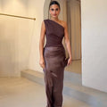 Women’s Modern Elegance Occasion One-Shoulder Evening Dress