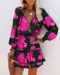 Women's Fashion Vibrant Floral Mini Dress for All Occasion