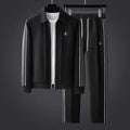 Men's Athletic Stripe Active Fit Track Two-Piece Set