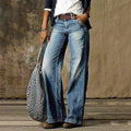 Women’s Chic Flattering High-Waisted Wide-Leg Jeans