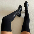 Women's Stylish Heeled Knee-High Boots for Outdoor Use