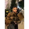 Elegant Flattering Cropped Faux Fur Jacket for Women