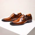 Valente | Men’s Italian Leather Monk Strap Shoes