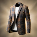 Valentio | Men’s Wool-Blend Houndstooth Blazer