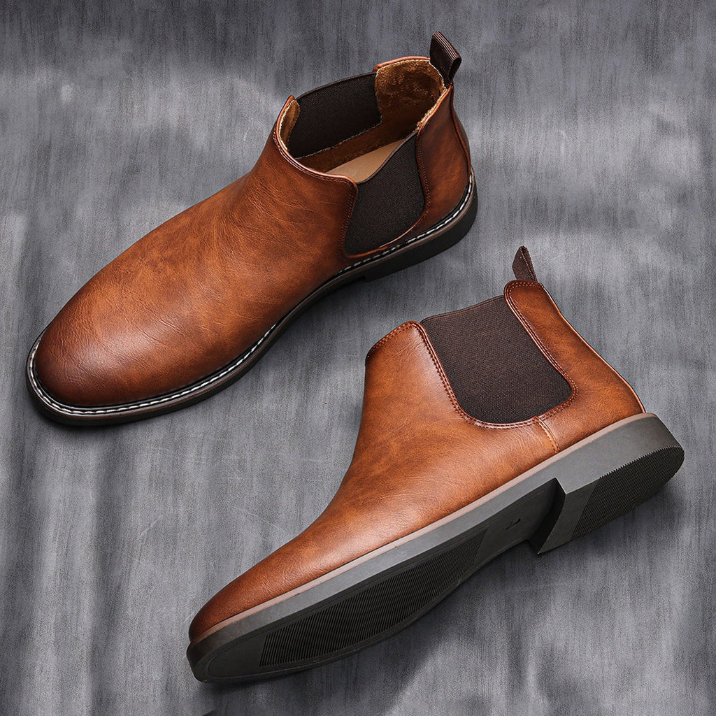 Men’s Stylish Durable Everyday Chelsea Boots with Elastic Side Panels