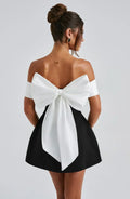 Women's Chic Trendy Bow Mini Dress for Special Events