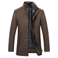 Men's Elegant Stand Collar Formal Overcoat Winter Jacket