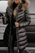 Women's Modern Weather-Proof Quilted Hooded Coat