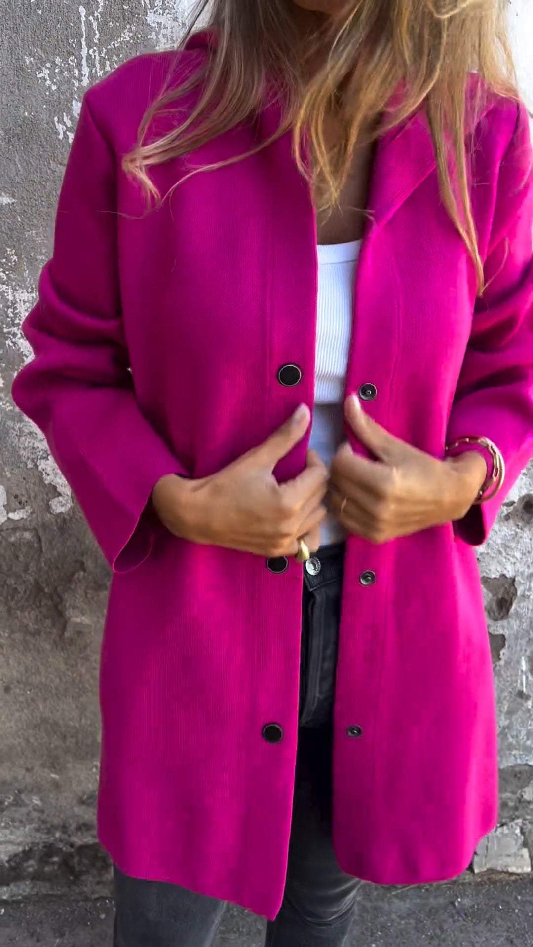 Women's Fashion Stylish Long Hooded Jacket for Mid-Season