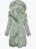 Women’s Fashion Long Warm Winter Coat with Hood