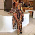 Enchanting Flowy Sunny Party Bohemian Maxi Dress for Women